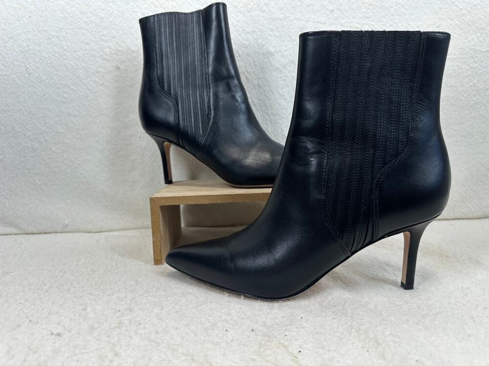 Veronica Beard Lisa 70MM Stiletto Ankle Boots SZ 7.5  Designer Quality Leather
